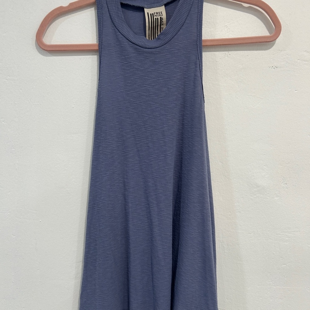 Free People Blue Tank Top